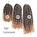 8 10 12 Inch 3pc/pack Kinky Curly Twist Crochet Braids Mali Bob Afro Crochet Hair Ombre Crochet Braiding Marleybob Jerry Curly Weaves 3Packs (T27)