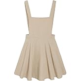 SweatyRocks Girl's Corduroy Overall Dress Sleeveless Skirtall Jumpers Suspender Dresses