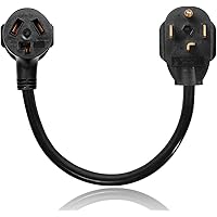 Dryer Adapter Cord, Dryer Adapter 3 Prong To 4 Prong NEMA 14-30P Male to 10-30R Female, 30A, 250V,dryer cord adapter 4…