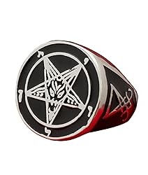 Generic Church of Satan Sigil of Baphomet Ring
