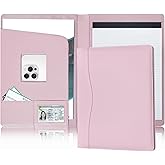 Padfolio Portfolio Organizer Legal Pad Holder Padfolio Folder Leather Portfolio Storage Clipboard Notepad with Cover for Letter Size A4 Writing Pad for Business and School Office