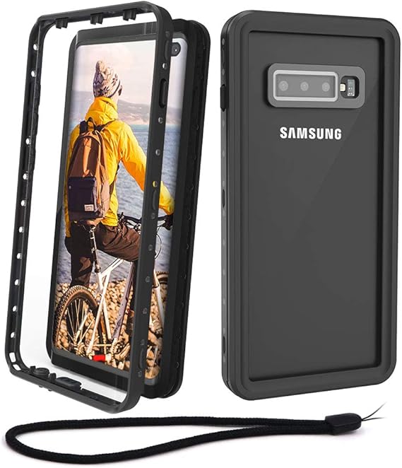 Beeasy Samsung S10+ Case IP68 Waterproof Builtin Screen Protector, S10