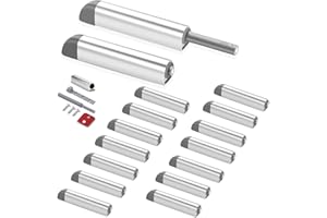 Magnetic Push Latches CBRIVE 16Pack Push to Open Cabinet Hardware Door Latch & Lock for Hidden Door Magnet Push Release Drawer Pull Strong Pop Out for Kitchen RV Closet Tip On Close-Silver