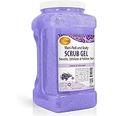 SPA REDI - Exfoliating Scrub Pumice Gel, Lavender and Wildflower, 128 Oz - Manicure, Pedicure and Body Exfoliator Infused with Hyaluronic Acid, Amino Acids, Panthenol and Comfrey Extract