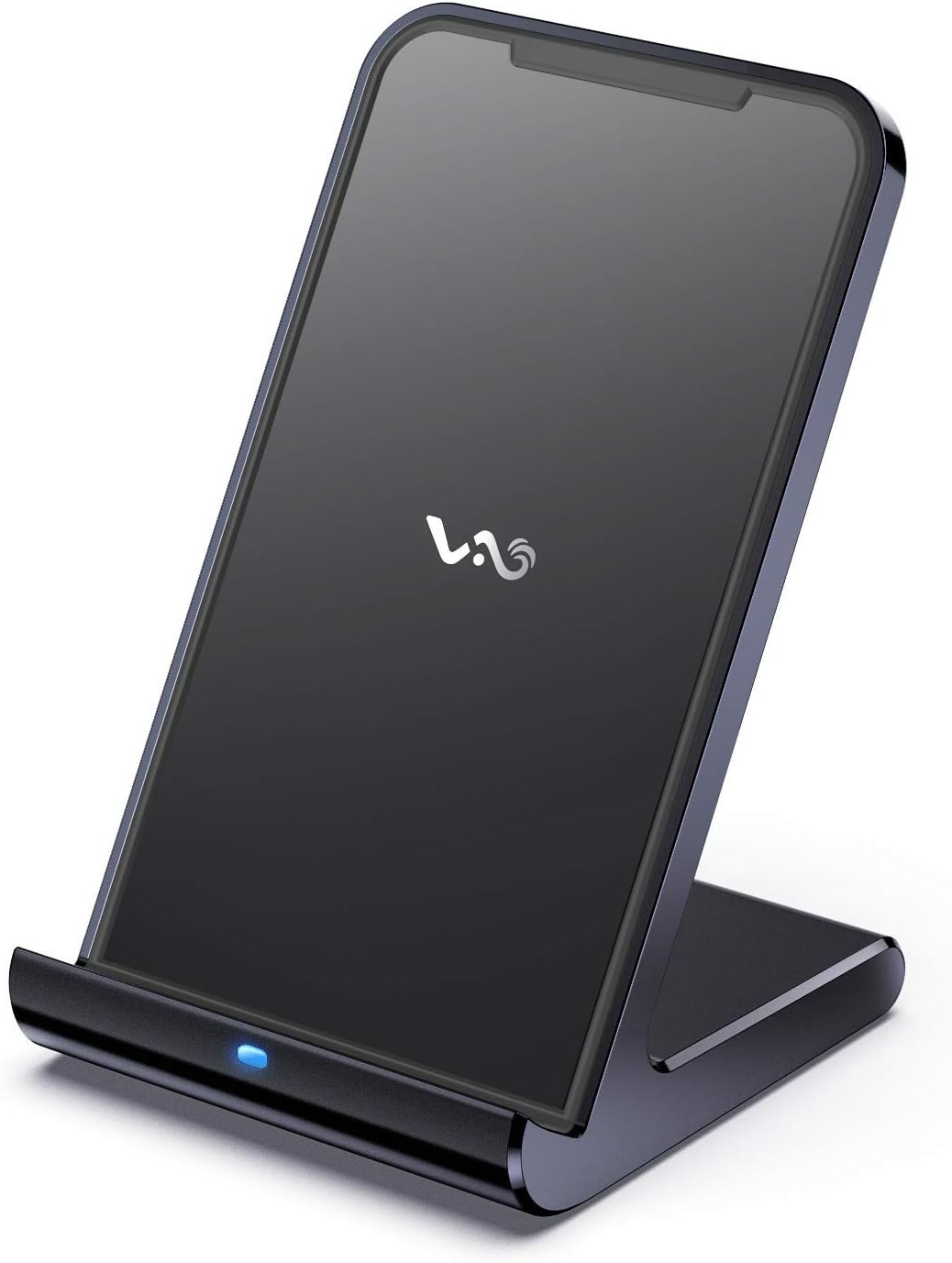 Vebach Fast Wireless Charger Aluminum Frame, USB C Qi Certified Wireless Charging Stand,7.5W for iPhone 12 Pro Max/12 Mini/iPhone 11/XS/XR/X/8Plus, AirPods Pro, 10W for Galaxy S10/S10Plus/S10E/S9