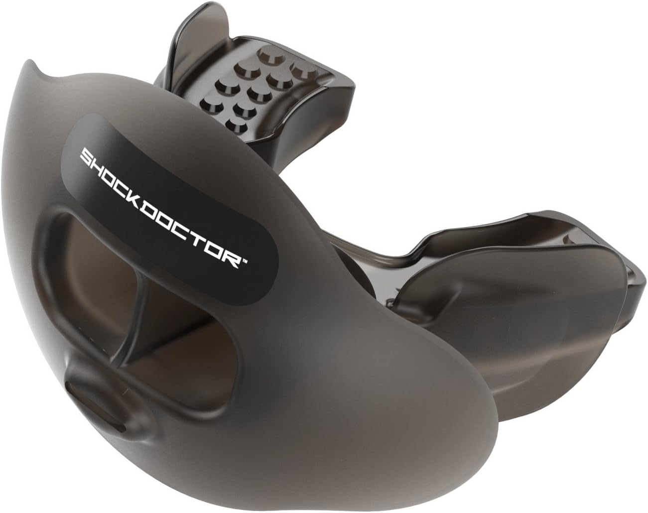 Shock Doctor Max Airflow Lip Guard / Mouth Guard. Football Mouthguard 3300. For Kids / Youth and Adults. Breathable Wide Opening Mouthpiece. Helmet Strap Included : Sports & Outdoors