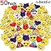 Ivenf Pack of 50 5cm/2" Emoji Poop Plush Keychain Birthday Party Favors Supplies Mini Pillows Set, Emoticon Backpack Clips, Goodie Bag Stuffers Pinata Fillers Novelty Gifts Toys Prizes for Kids primary