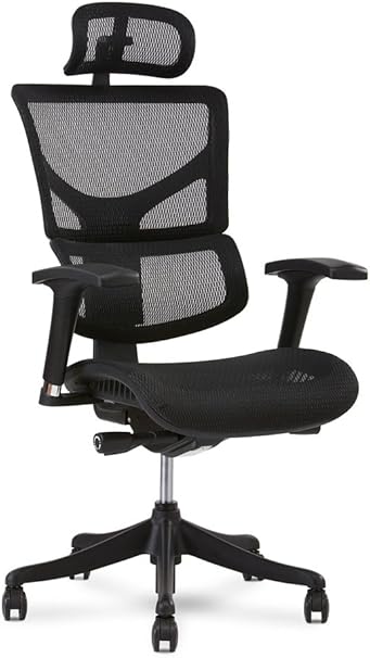 Amazon Com X Chair X1 Task Chair Black Flex Mesh With Headrest