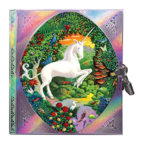 eeBoo Unicorn Diary with Lock and Key for girls