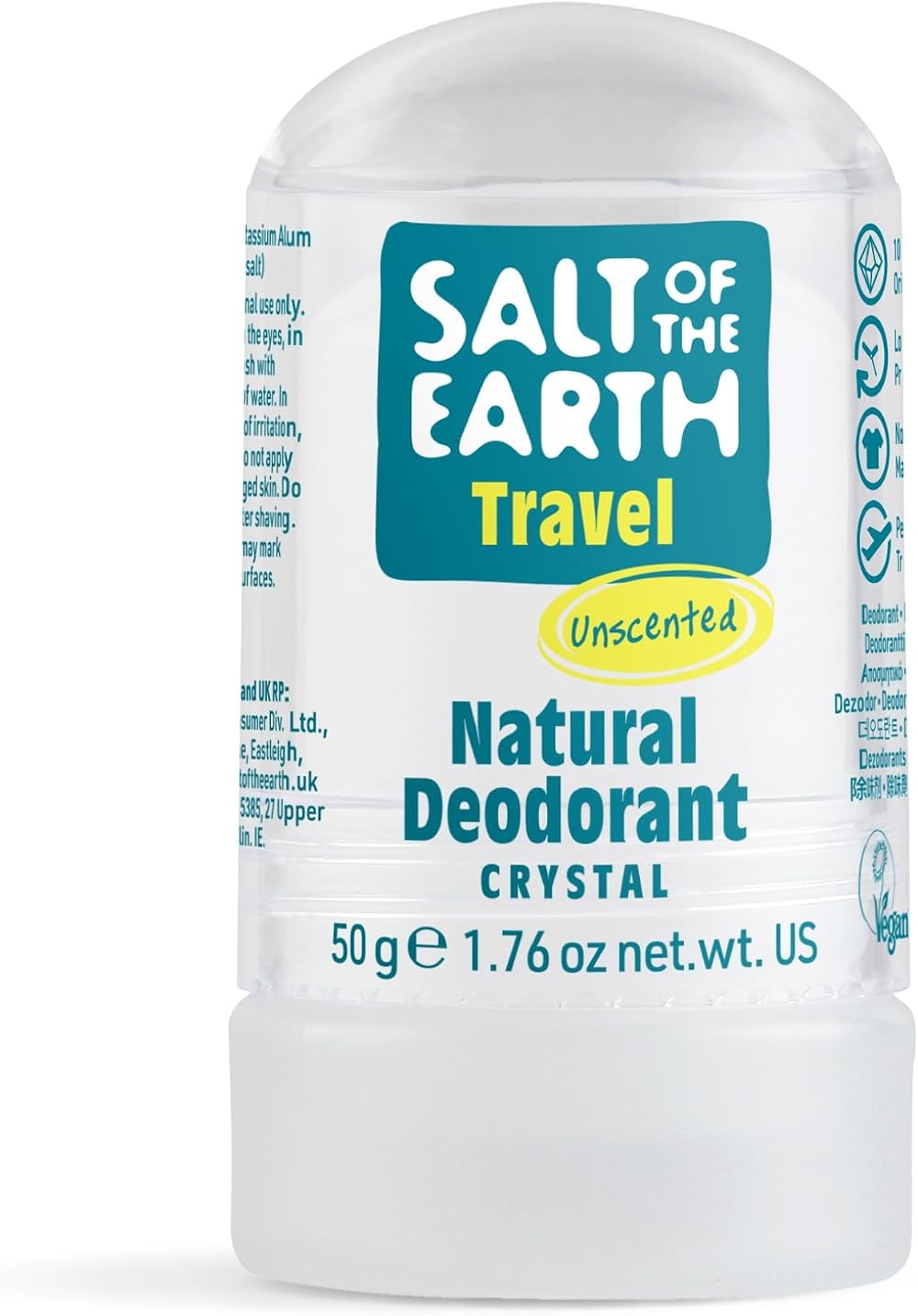 Salt Of The Earth Crystal Spring Natural Deodorant 50 g Unscented