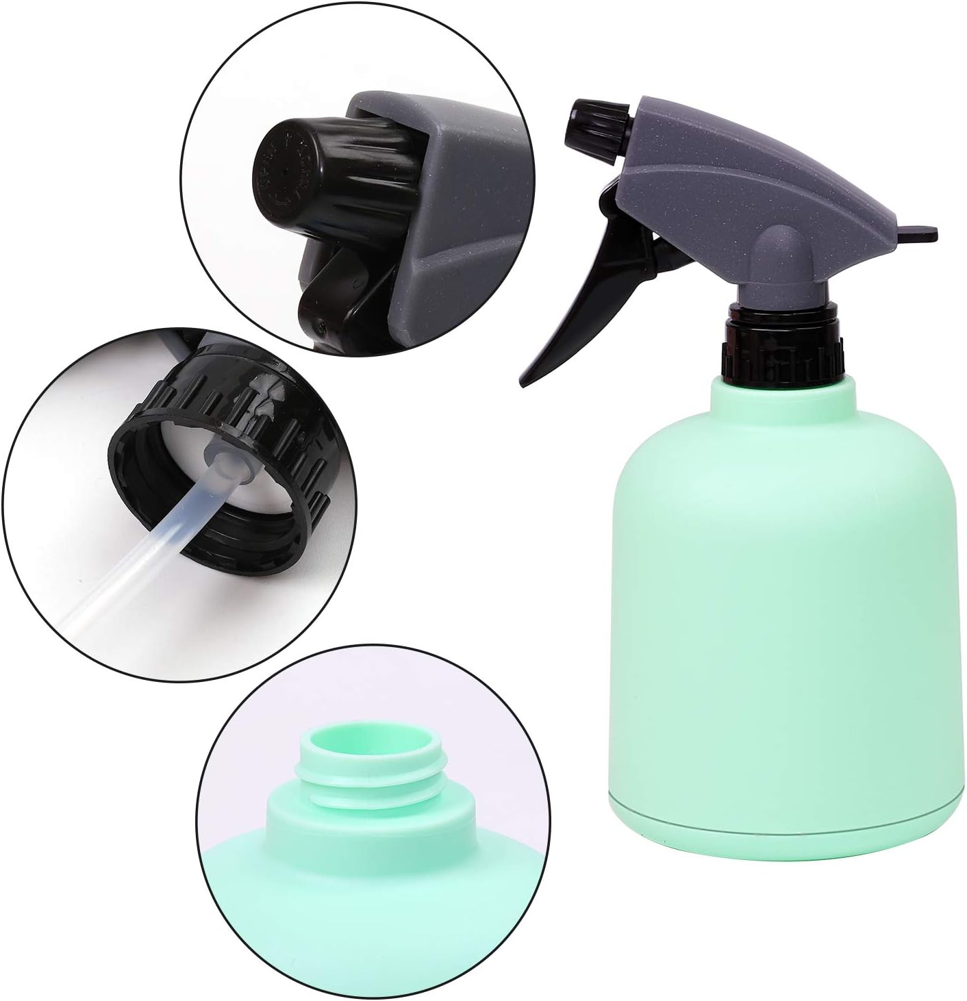 URATOT 2 Pieces Green and Pink Plastic Spray Bottle Empty Spray Bottle Colorful Bottles for Gardening, Cleaning, 600ml : Garden & Outdoor