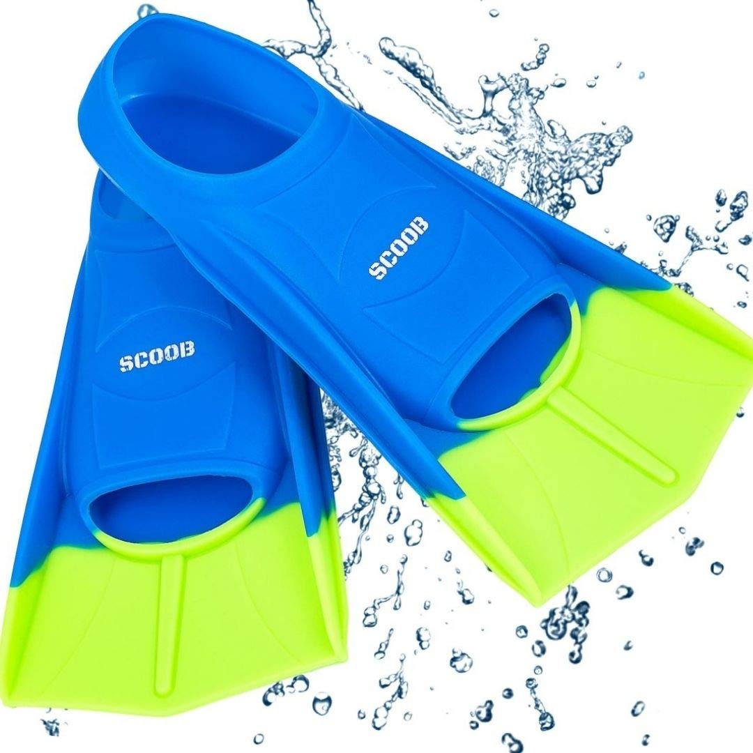 Swimming Training Fins Swim Flippers Travel Size Short Blade For Snorkeling Diving Pool Activities Men Women Kids Travel Mesh Bag