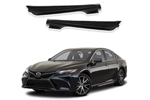 AUTOJOY CLUB Front Bumper Grille Lower Molding Trim Compatible with Toyota Camry SE XSE Hybrid SE 2018 2019 2020 Replacement Parts Front Bumper Lower Lip (Side Skirt Kit)