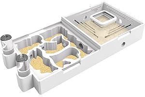 PioneerAnts Ant Nest Farm for Live Ants and Queen - Ant Colony Observation Ant Farms with Yellow Sand Transparent Ant Farm for Adults 3D Printed Nest Ant Workshop Castle Ant Garden Queen (Kit-C)