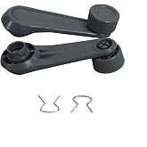 Whkdscvmu Set of 2 Grey Interior Window Crank Handles Compatible with Toyota 4Runner 1984-2002, Pickup 1973-1995, T100 1993-1998, Tacoma 1995-2004, Corolla 1985-2008