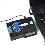 Laptop Cooler Cooling Fan,GOUXIANG HeatSucking, Rapid Cooling Vacuum Fan (Ultra High Speed Turbine Cooling Moto), Mute, Auto-Temp Detection, USB Powered - for Various Size 14-17 Inches Laptop/Notebook