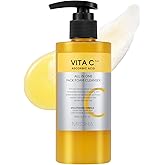 MISSHA Vita C All-In-One Bubble Foam Facial Cleanser 6.76 Fl oz / 200ml- Deep Pore Detox, Magic Bubbles with 99% Pure Vitamin C, Korean Face Wash - Removes Impurities, Makeup, Blackheads, Whiteheads