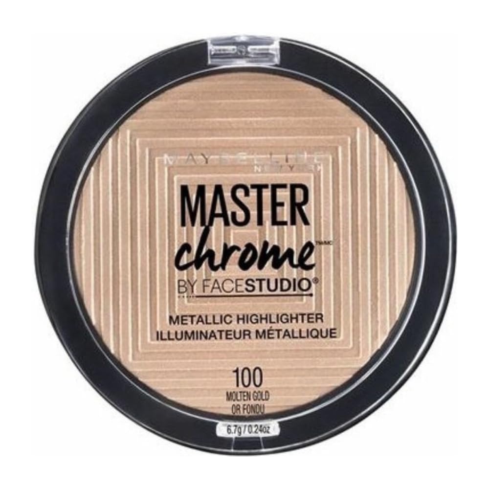Maybelline Master Chrome Metallic Highlighter, 9gr, 100 molten gold