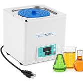 Lab Water Baths 2.5L Digital Water Bath Heater Thermostatic Water Bath 300W with Selectable Openings for Lab Use Food Heating Chemical Biological Experiment (110V)