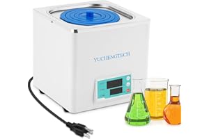 YUCHENGTECH Lab Water Baths 2.5L Digital Water Bath Heater Thermostatic Water Bath 300W with Selectable Openings for Lab Use Food Heating Chemical Biological Experiment (110V)