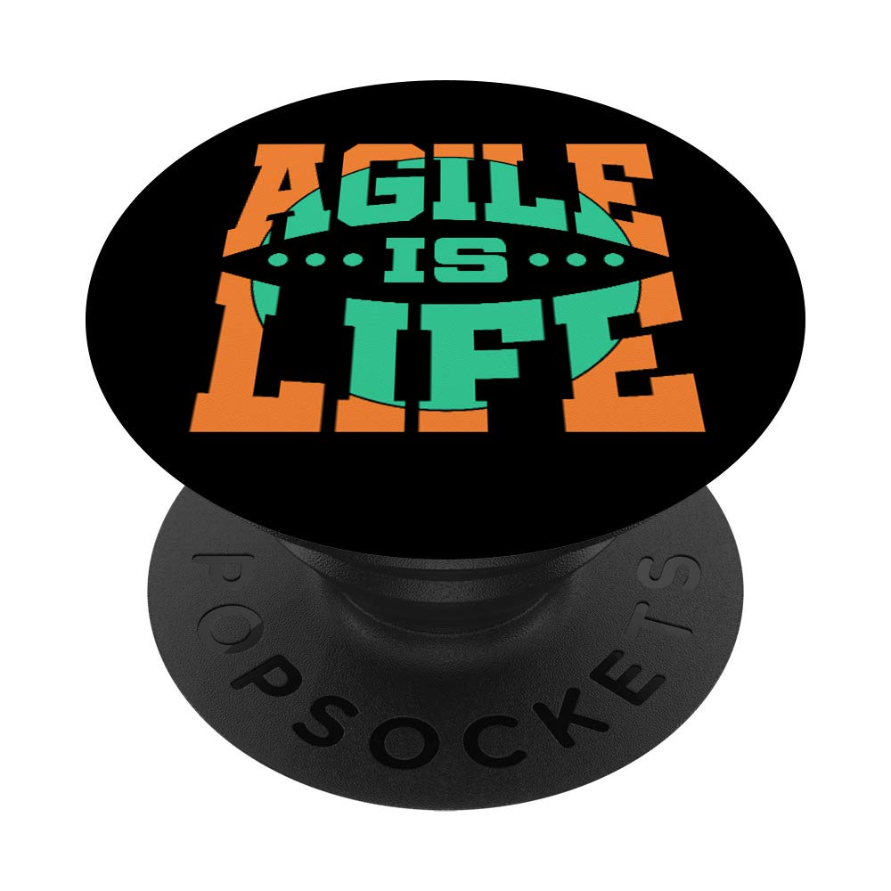 Agile Scrum Lean Life Project Management Funny PM Coach PopSockets PopGrip: Swappable Grip for Phones & Tablets