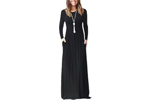 GRECERELLE Womens 2024 Maxi Dresses Long Sleeve Casual Long T Shirt Dress Travel Vacation Outfits
