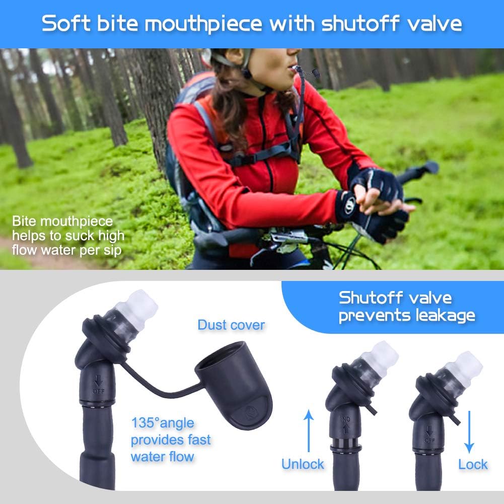 3L Hydration Bladder 3 Liter 100oz Water Bladder Hydration Reservoir Leakproof Water Storage Bladder Bag with Insulated Sleeve, Bladder Replacement for Backpacks for Hiking Camping Running Cycling : Sports & Outdoors