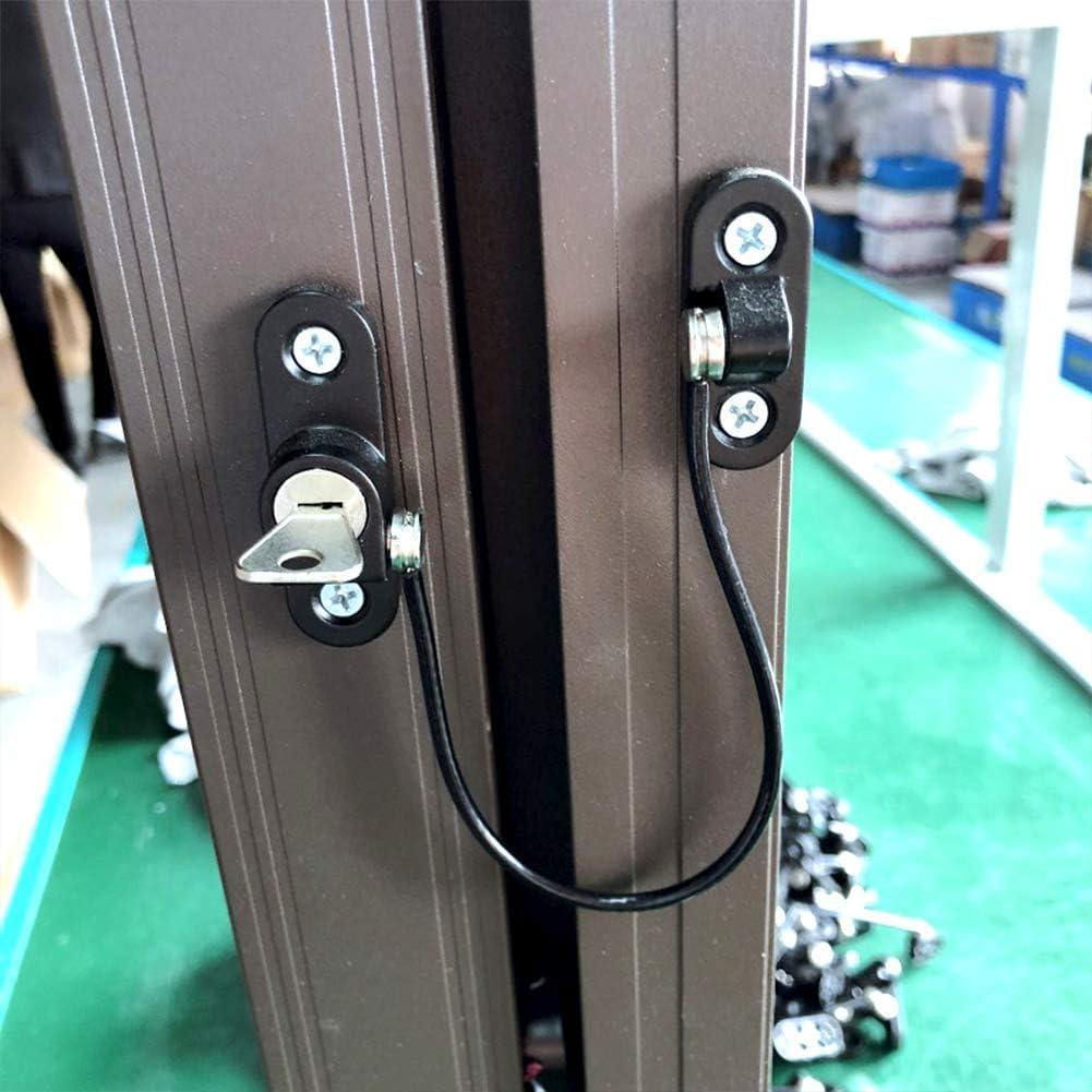 4 x Child Baby Safety Window Lock with Key for Anti-Theft Cable ...