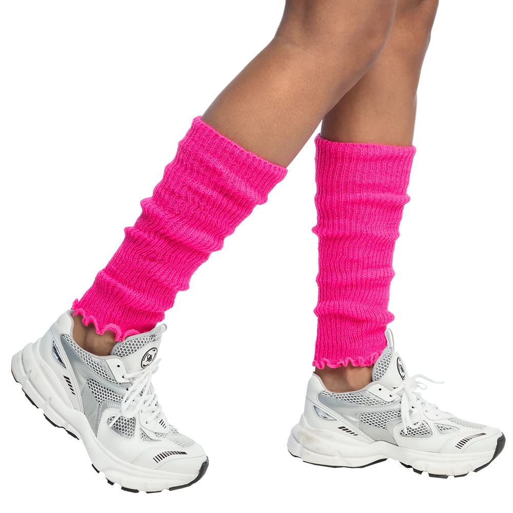 Boland 01755 Leg Warmers for Adults Pink One Size