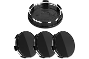 MOTOREXPERTZ ME 2.7Inch 68MM Wheel Center Caps for BMW 3 Series 4 Series 5 Series X Serires Z Series Rim Hub Caps 3613 6783 536, Pack of 4 (Gloss Black, Outer 69MM, Inner 65MM)