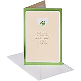 American Greetings Pet Sympathy Card (Our Animals Are Our Family)