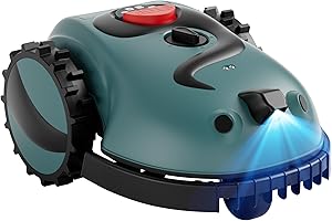 ACFARM V200 Robot Lawn Mower Perimeter Wire Free, Mows Up to 2000-3500 Square Feet, Robotic Lawnmower for Small Lawns, Vision AI Smart Obstacle Avoidance