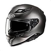 HJC F71 Adult Street Motorcycle Helmet - Semi-Flat Titanium/X-Small