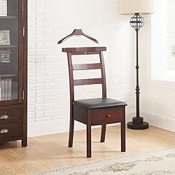 Chair Valet With Drawer Wooden Suit Valet Stand
