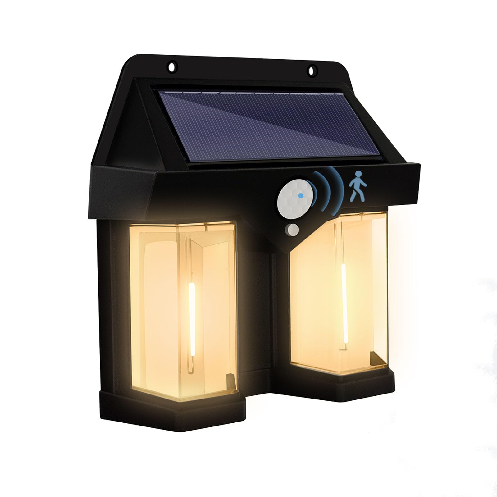 Daixilan 1 Pack Solar Wall Light,Tungsten Wire Induction Wall lamp, Outdoor Solar BulbHanging Solar Wall Sconce Outdoor,for Porch, Yard