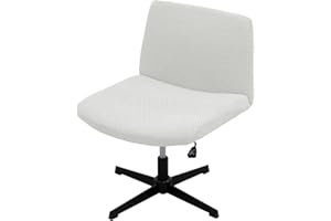 HAOYONG Armless Chair Cover Criss Cross Chair Cover Jacquard Armless Office Desk Chair Slipcover Modern Mid Back Accent Chair Cover Washable Removable Chair Protector for Accent Chair Without Arms