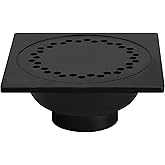 Oatey 43632 Abs 9" x 9" Bell Trap Drain, 3" or 4", Black