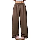 winkbay Women's Wide Leg Palazzo Pants Dressy Casual Shirred High Waisted Flowy Trousers with Pockets