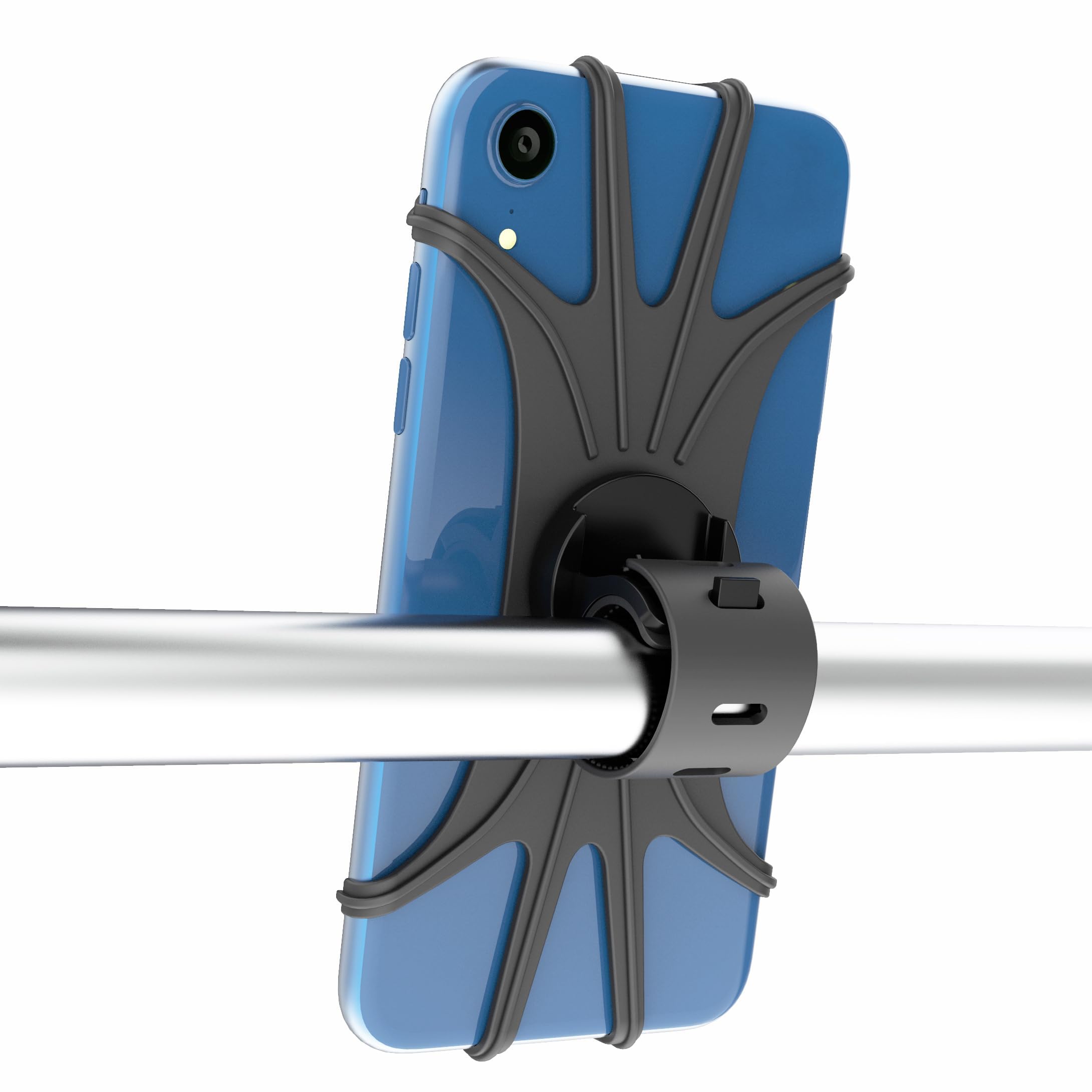 Byking Bike Phone Holder, 4.5" to 6.7" Mobile Phone holder for Bike/Scooter/Pram/Golf Trolley, Pram Phone Holder For Smartphones. Universal 360° Mount for Bicycle.