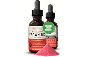 Live Conscious Vegan Vitamin B12 Sublingual Liquid Drops | Methylcobalamin Max Strength B12 5000mcg Formula | Vegan B 12 Vitamin Support Energy | Promote Memory & Aid Immune System | 60 Serving