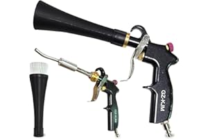 GZ-KJM Air Blow Gun Car Interior Cleaning Gun High Pressure Car Detailing Cleaning Tool with Nozzle and Auto Detailing Dusting Brush for Quickly Blasts Dirt and Dust from Surface