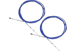 ACROPIX Universal 700cm 24FT 33C/3300 Marine Boat Throttle Shift Control Cable Blue with Fastening Head for Yamaha Outboard E