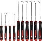 Pahiuii Hook and Pick Set &ndash; 10PCS Precision Pick Tools with Non-Slip Grip | Gasket Removal, Mechanical and DIY Use tool set, Picks Precision Hooks Puller Remover Tools