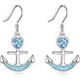 Anchor Earrings 925 Sterling Silver Anchor Earrings for Women Nautical Jewelry Gift for Women