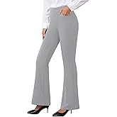 AB-Eleven Womens Dress Pants Stretchy Work Pants Business Casual Slacks with 4 Pockets Pull On Office Trousers