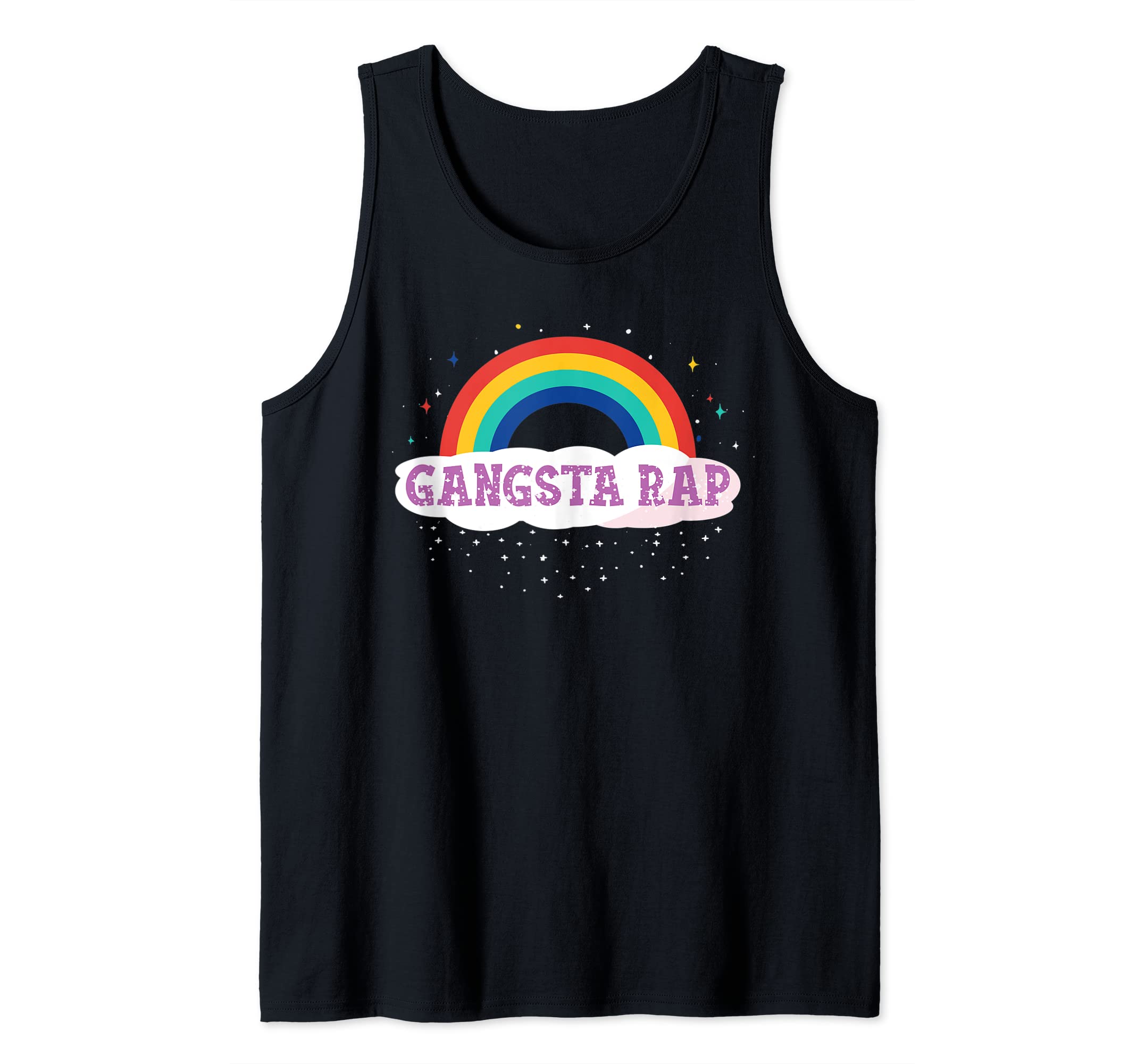 Gangsta Rap Rainbow Art Design for Gangster Rapper Tank Top