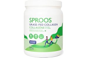 Sproos Premium Grass Fed Collagen Powder | Large 500g Tub | Pasture-Raised, Grass-Finished, Non-GMO and Gluten-Free Hydrolyze