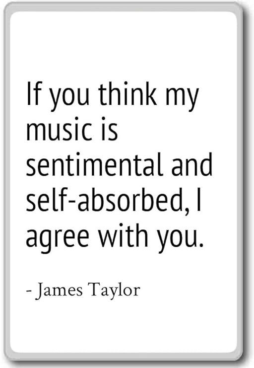 Imán para nevera con frases en inglés «If you think my music is ...