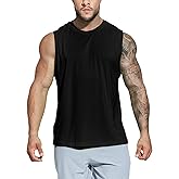 MIER Men's Workout Tank Tops UPF 50+ Swim Shirts Quick Dry Running Sleeveless UV Protection Muscle Tees