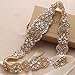 Bridal Belt for Women Dress,Wedding Dress Belt for Bride Gold Crystal Rhinestone Wedding Belt